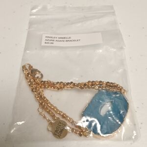 KINSLEY ARMELLE AZURE AGATE BRACELET